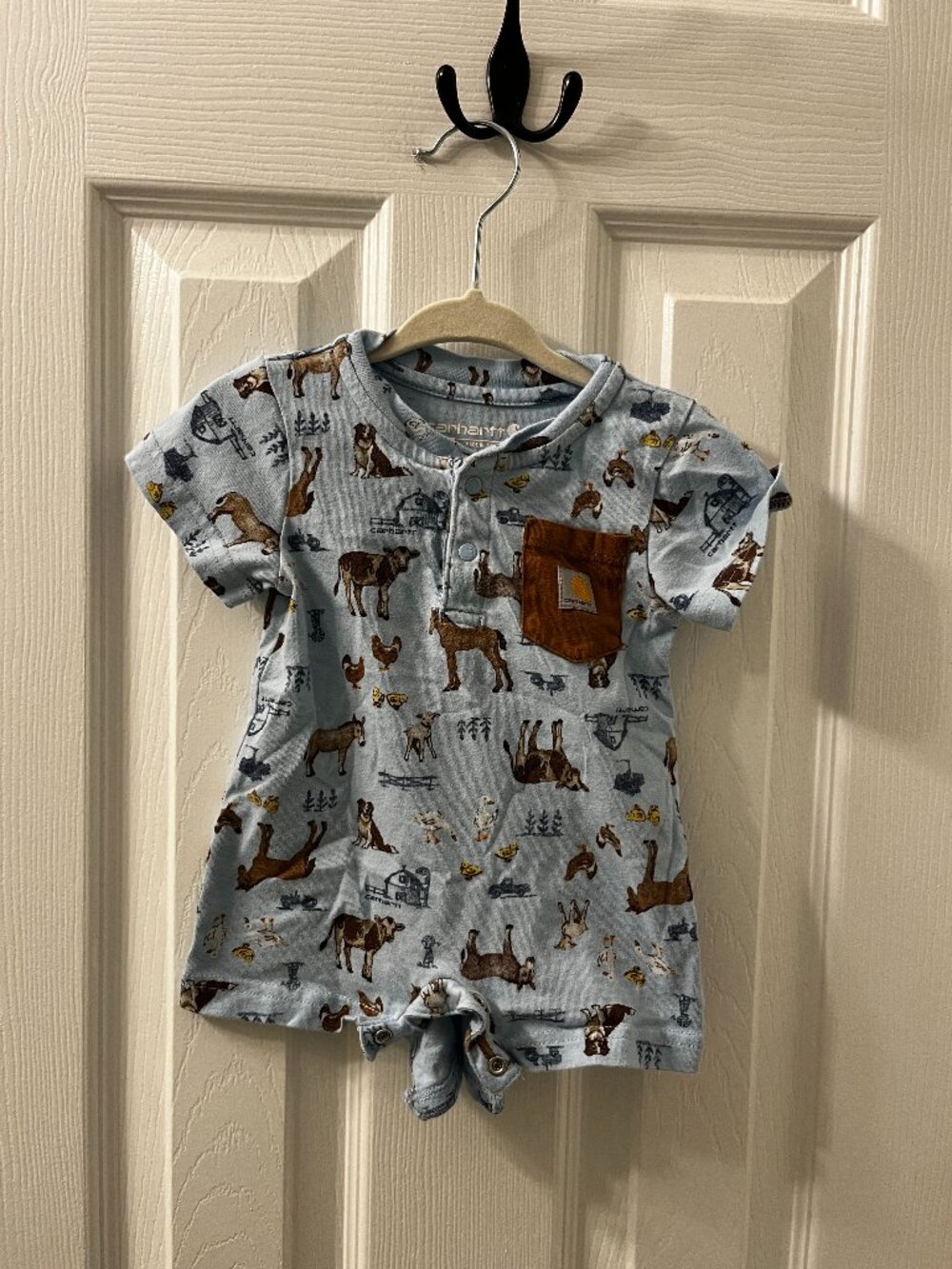 Carhartt Farm Print Short Sleeve Short Alls - 3M